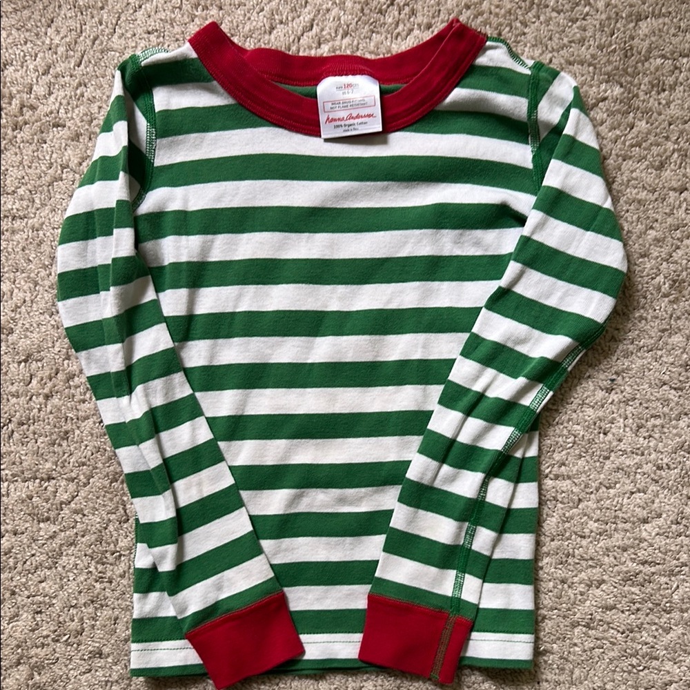 Hanna Andersson Pajama top Organic Cotton 120 6-7